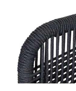 Πολυθρόνα Κήπου ArteLibre LISBON Mπλε/Μπαμπού Αλουμίνιο/Ύφασμα 57x58x77cm