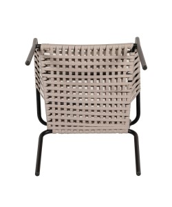 Πολυθρόνα Κήπου ArteLibre DAYA Γκρι/Μαύρο Αλουμίνιο/Rattan 57x67x84cm