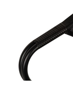 Πολυθρόνα Κήπου ArteLibre DALILA Μαύρο Αλουμίνιο/Ύφασμα 57x57x82cm