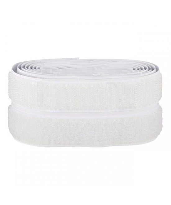 Ταινία Hook+Loop Αυτοκόλλητο Λευκό 60cmx20mm Ταινία Hook+Loop Αυτοκόλλητο Λευκό 60cmx20mm