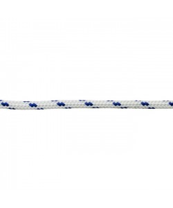 PES Πλεγμένο Σχοινί Λευκό/Μπλε 6mm
