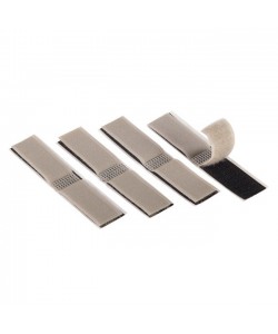 Δεματικό Καλωδ. Αυτoκόλλητα Γκρι/Μαύρο 100x20mm 4Τμχ