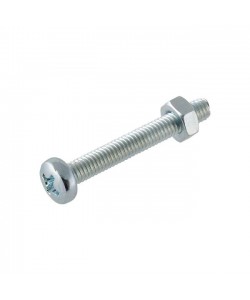 Μηχ/βιδα Κυλινδ Εγκ SL & Περικόχλιο M 5x10 Γαλβανιζέ DIN 84 Μηχ/βιδα Κυλινδ Εγκ SL & Περικόχλιο M 5x10 Γαλβανιζέ DIN 84