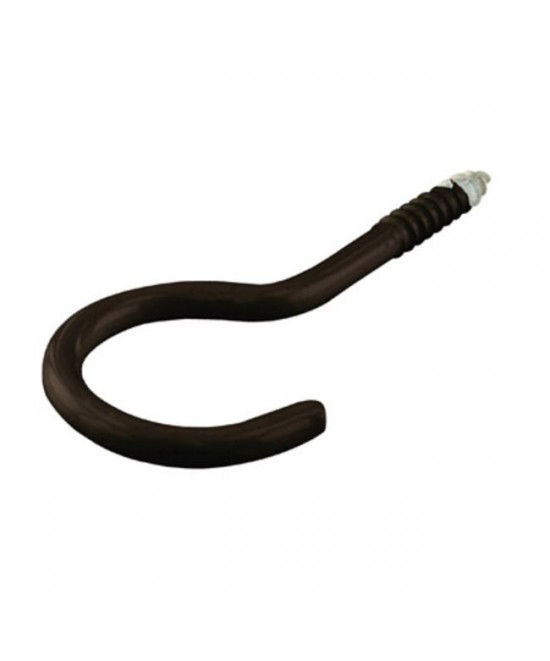 Ξυλόβιδες Γάντζος 30x26 Πλαστικοπ. Μαύρο 4Τμχ