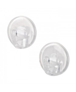 Γάντζος Αυτοκόλλητος Διάφανο Πλαστικό 34mm 2Τμχ