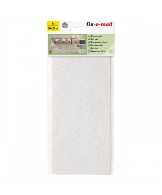 Τσοχάκια Συνθετικά Αυτoκόλλητα Λεία Δάπεδα 200x100mm Λευκό