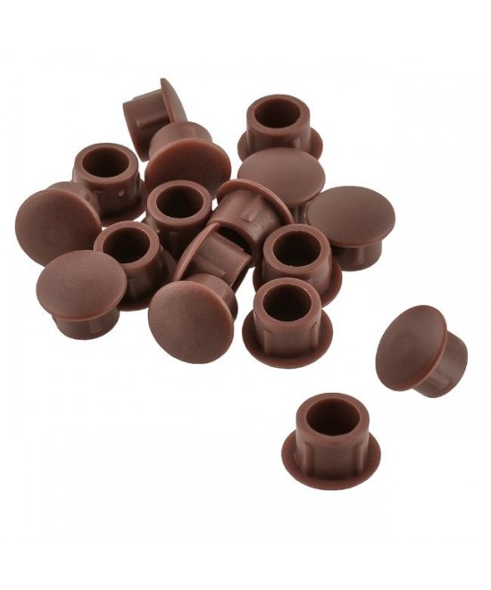 Καπάκι Φ5mm Καφέ Πλαστικό