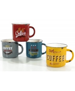 Κούπα Vintage 36cl Κεραμικό Σε 4 Σχέδια