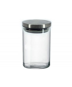 Δοχείο Με Μεταλλικό Πώμα Διάφανο Γυαλί 1.2lt
