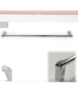 Βέργα Πετσέτας Ασημί Μέταλλο 98cm