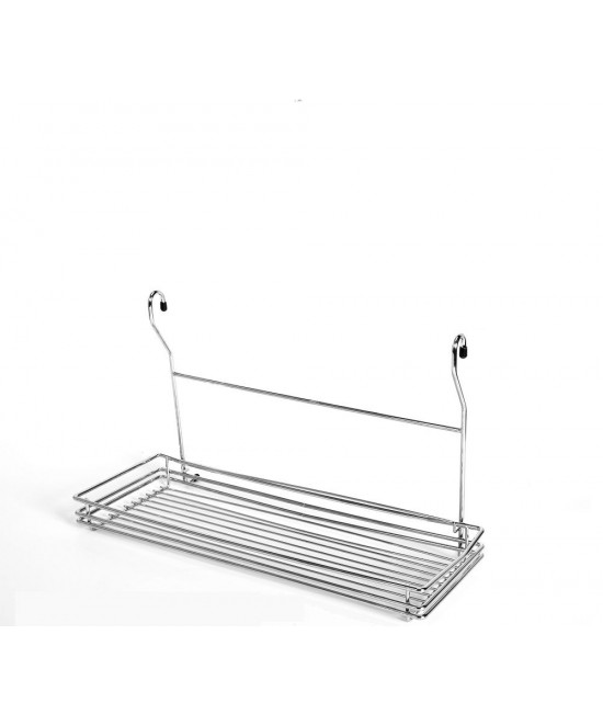 Ράφι Κρεμαστό Ασημί Μέταλλο 45x19x27cm