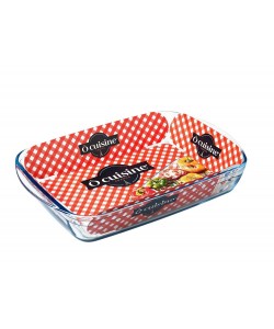 Ταψί Πυρέξ Ορθογώνιο 4.5lt Διάφανο Γυαλί 40x27x7cm
