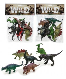 Φιγούρες Ο Κόσμος Των Δεινοσαύρων Πλαστικό Σετ 6Τμχ Για 3+ Ετών