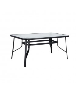 Τραπέζι Μεταλλικό ArteLibre SUN Μαύρο 120x70x70cm