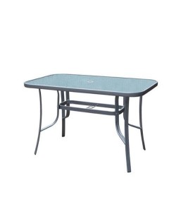 Τραπέζι Μεταλλικό ArteLibre SUN Γκρι 120x70x70cm