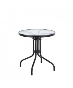 Τραπέζι Μεταλλικό ArteLibre EARTH Μαύρο Φ60x70cm