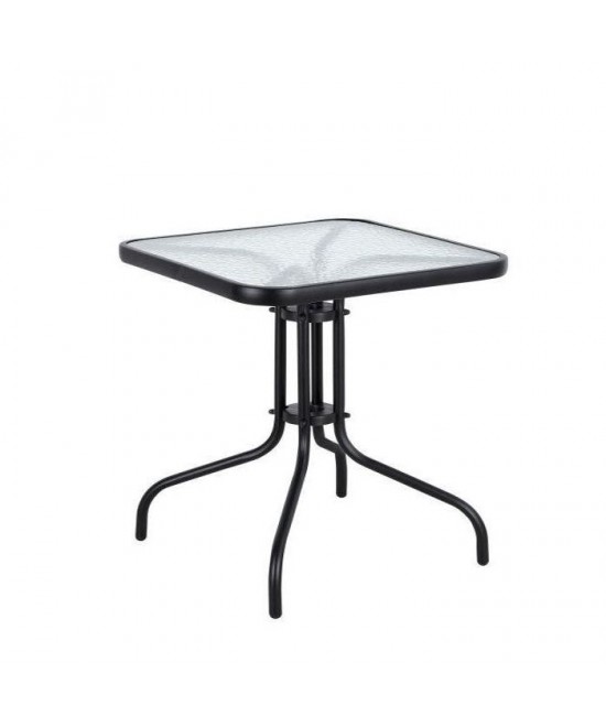 Τραπέζι Μεταλλικό ArteLibre MARS Μαύρο 60x60x70cm