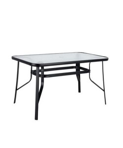 Τραπέζι Μεταλλικό ArteLibre SUN Μαύρο 140x80x70cm