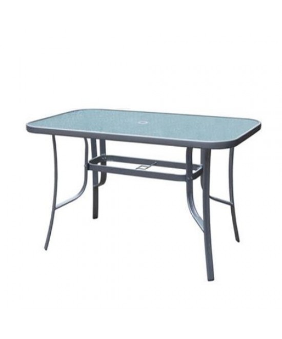 Τραπέζι Μεταλλικό ArteLibre SUN Γκρι 140x80x70cm