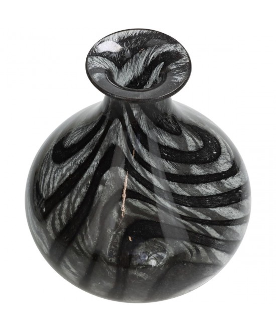 Βάζο ArteLibre Μαύρο Γυαλί 18.5x18.5x23.5cm