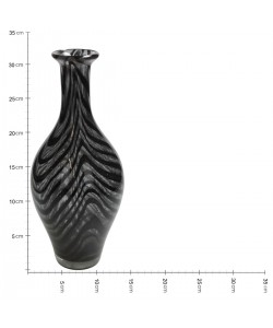 Βάζο ArteLibre Μαύρο Γυαλί 14x14x32.5cm