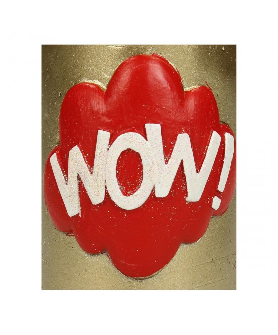 Κερί ArteLibre 'Wow!' Χρυσό 7.5x7.5x10cm