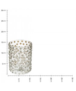 Κηροπήγιο ArteLibre Διάφανο Γυαλί 10x10x13cm