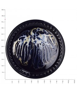 Δίσκος ArteLibre Μπλε Μέταλλο 47x47x2.5cm