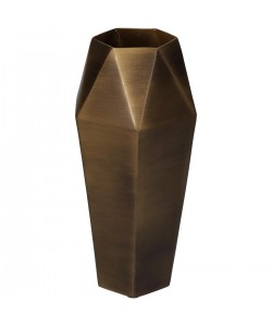 Βάζο ArteLibre Μπρονζέ Μέταλλο 11.5x11.5x25.5cm