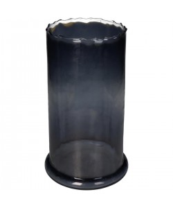 Κηροπήγιο ArteLibre Γκρι Γυαλί 15.5x15.5x23cm