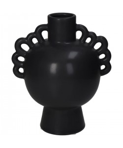 Βάζο ArteLibre Μαύρο Κεραμικό 17.4x13.7x20.5cm