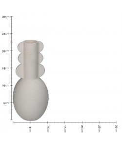 Βάζο ArteLibre Λευκό Πορσελάνη 10.5x10.5x22.5cm Βάζο ArteLibre Λευκό Πορσελάνη 10.5x10.5x22.5cm