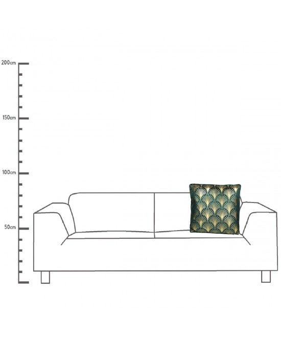 Μαξιλάρι ArteLibre Πετρόλ Βελούδο 45x45cm Μαξιλάρι ArteLibre Πετρόλ Βελούδο 45x45cm
