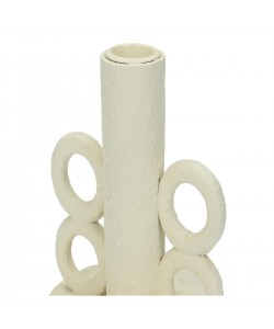 Κηροπήγιο ArteLibre Λευκό Polyresin 11x11x12.4cm