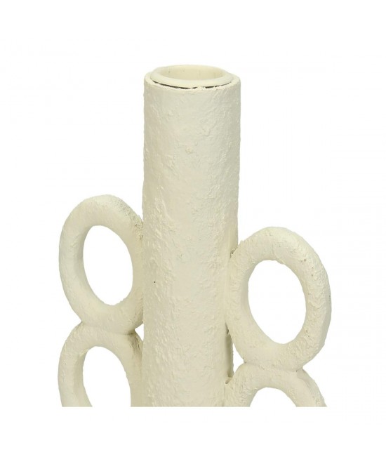 Κηροπήγιο ArteLibre Λευκό Polyresin 11x11x16cm Κηροπήγιο ArteLibre Λευκό Polyresin 11x11x16cm