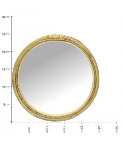Καθρέπτης ArteLibre Φυσικό Μπαμπού 25x1.5x25cm Καθρέπτης ArteLibre Φυσικό Μπαμπού 25x1.5x25cm