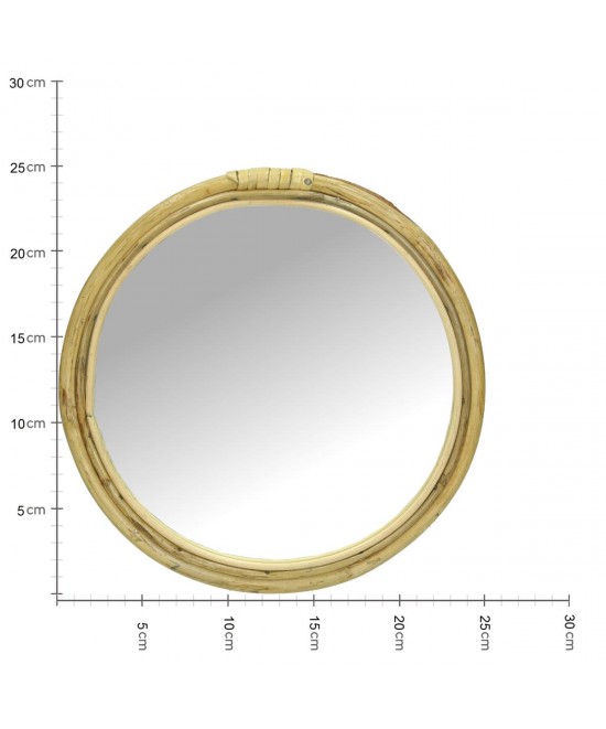 Καθρέπτης ArteLibre Φυσικό Μπαμπού 25x1.5x25cm