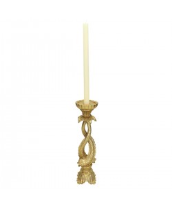 Κηροπήγιο ArteLibre Ψάρι Χρυσό Polyresin 10.5x10.5x27cm