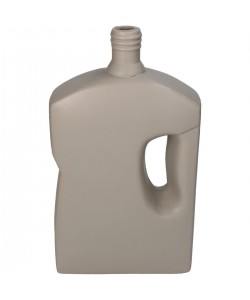 Βάζο ArteLibre Μπουκάλι Μπεζ Κεραμικό 16x8.3x28.5cm