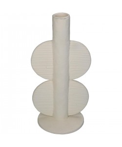 Κηροπήγιο ArteLibre Ιβουάρ Polyresin 11x9x22cm