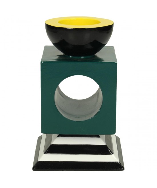 Κηροπήγιο ArteLibre Πετρόλ Polyresin 9.2x9.2x14.5cm Κηροπήγιο ArteLibre Πετρόλ Polyresin 9.2x9.2x14.5cm