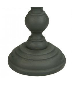 Κηροπήγιο ArteLibre Γκρι Polyresin 10x10x28cm