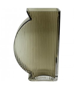Βάζο ArteLibre Καφέ Γυαλί 12x6x20cm