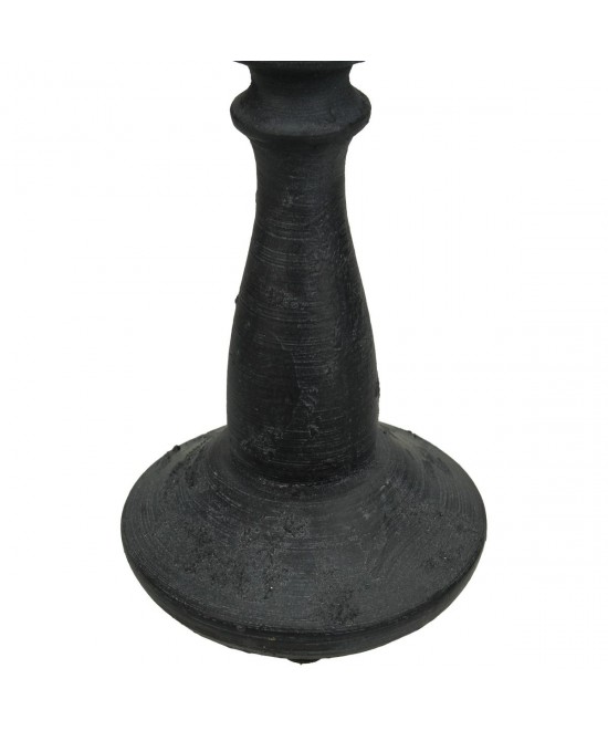 Κηροπήγιο ArteLibre Μαύρο Polyresin 8.5x8.5x22cm
