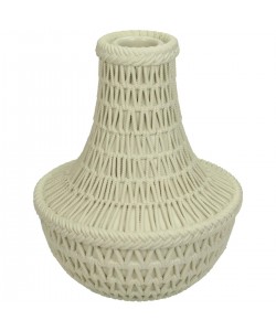 Κηροπήγιο ArteLibre Χάντρες Μπεζ Polyresin 12.5x12.5x15.4cm