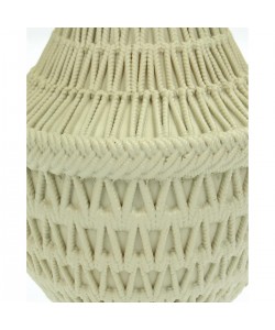 Κηροπήγιο ArteLibre Χάντρες Μπεζ Polyresin 12.5x12.5x15.4cm