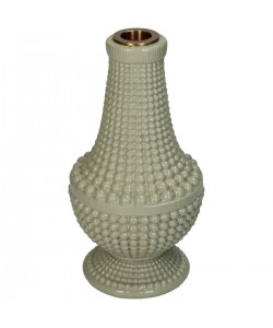 Κηροπήγιο ArteLibre Χάντρες Μπεζ Polyresin 10.8x10.8x19.3cm