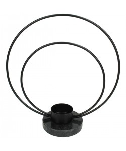 Κηροπήγιο ArteLibre Μαύρο Μέταλλο 21x8.5x23cm