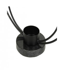 Κηροπήγιο ArteLibre Μαύρο Μέταλλο 21x8.5x23cm