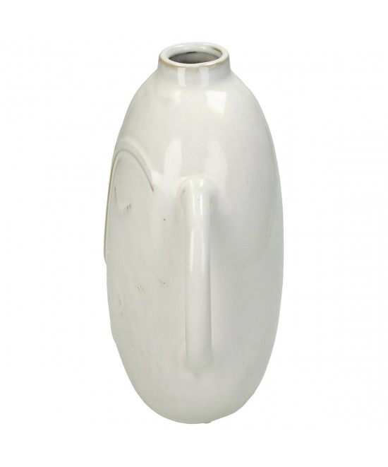 Βάζο ArteLibre Πρόσωπο Λευκό Κεραμικό 19x12.7x18.6cm